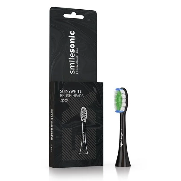 Końcówki wybielające Smilesonic UP/EX/GO ShinyWhite 2 szt. – czarne