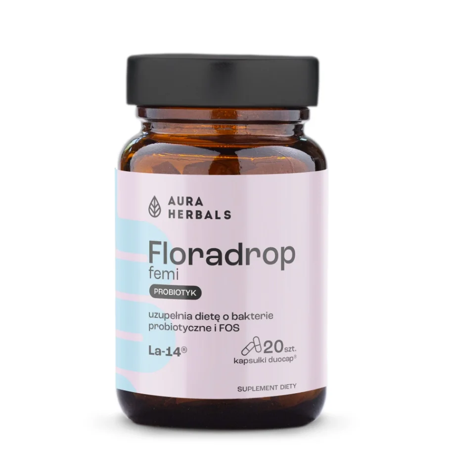 Aura Herbals Floradrop femi – probiotyk dla kobiet kapsułki 20 szt.