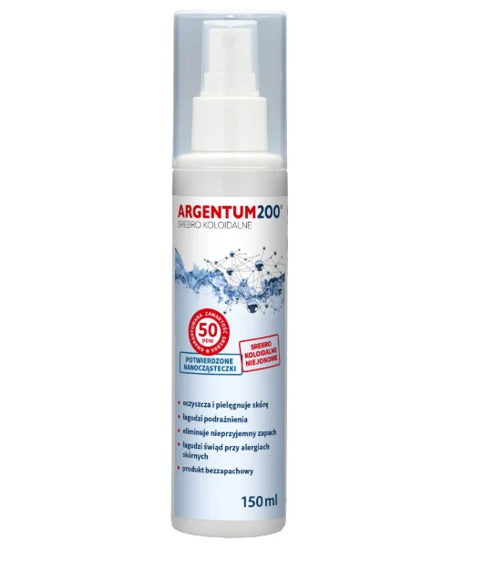 Argentum200 Srebro Koloidalne 50 ppm – aerozol 150 ml