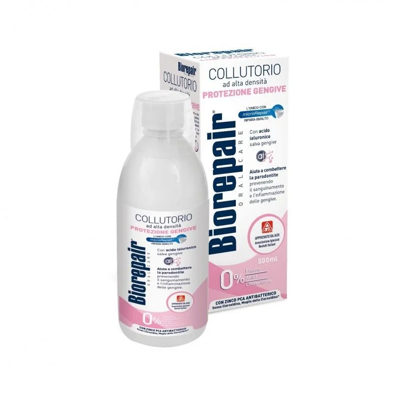 BioRepair Gum Protection – kojący płyn do ochrony delikatnych dziąseł bez fluoru 500 ml