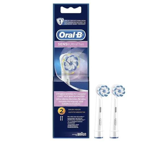 Braun Oral-B EB60-2 Sensi Ultrathin 2 szt. – końcówki do szczoteczki elektrycznej o bardzo miękkim włosiu