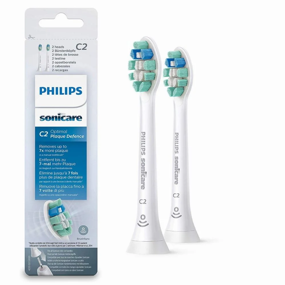 Philips Sonicare C2 Optimal Plaque Defence HX9022/10 2 szt. – wymienne końcówki do szczoteczki sonicznej