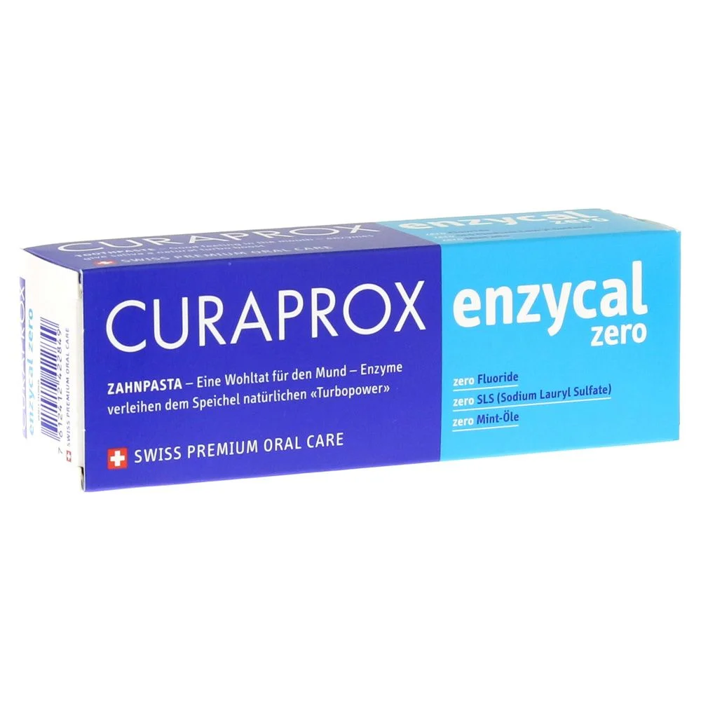 Pasta do zębów bez SLS, fluoru i olejków miętowych Curaprox Enzycal Zero 75ml