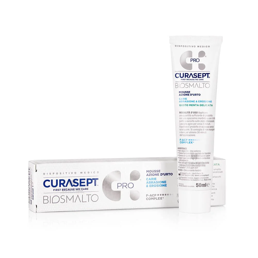 Curasept Biosmalto Protection Mousse – miętowy mus remineralizujący szkliwo 50 ml