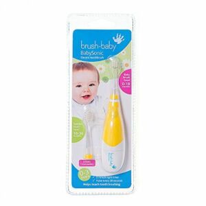 Szczoteczka soniczna dla dziecka BRUSH-BABY BabySonic Pro żółta