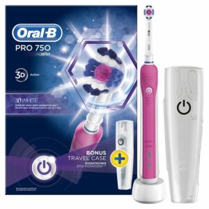 Szczoteczka elektryczna Oral-B PRO 750 Pink 3D White