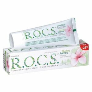 ROCS Blooming Jasmine 75ml – odświeżająca pasta do zębów z jaśminem i zieloną herbatą