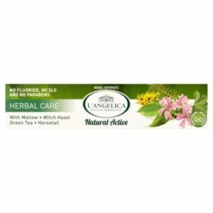 L’Angelica Natural Active Ziołowa Ochrona 75 ml – bezpieczna, ziołowa pasta do zębów zwykłych i wrażliwych