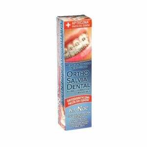 Ortho Salvia Night 75ml – pasta do zębów dla osób noszących aparaty ortodontyczne, do stosowania na noc