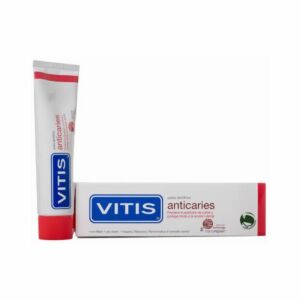 Vitis Anticaries 100 ml – przeciwpróchnicza pasta do zębów, zapobiegająca erozji szkliwa