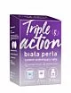Zestaw do wybielania zębów Biała Perła Triple Action – pasta wybielająca 30 ml,  żel wybielający 50 ml, płyn do płukania 100 ml, 3 nakładki do formowania