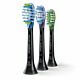 Philips Sonicare C3/G3/W3 (czarne) – trójpak zróżnicowanych końcówek do szczoteczek sonicznych z serii Sonicare HX9073/33