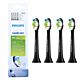 Philips Sonicare Optimal White W2 – wybielające końcówki do szczoteczki sonicznej w kolorze czarnym (HX6064/11) 4 szt.