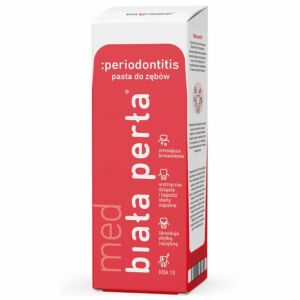 Enzymatyczno-ziołowa pasta do zębów Biała Perła Periodontitis Zdrowe Dziąsła
