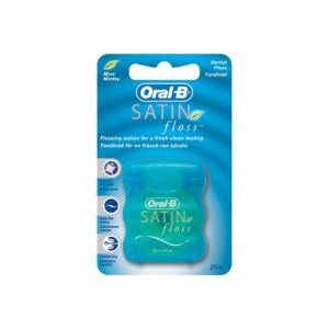 Nić dentystyczna miętowa Oral-B Satin Floss 25 m