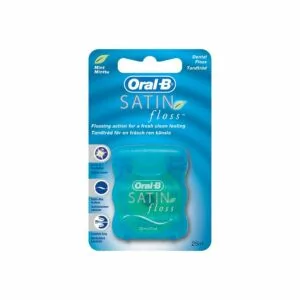 Nić dentystyczna miętowa Oral-B Satin Floss 25 m