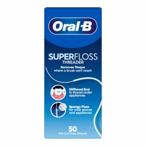 Nić dentystyczna do czyszczenia aparatów ortodontycznych, mostów Oral-B Super Floss 50x60cm