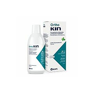 OrthoKIN - Miętowy płyn do codziennej higieny jamy ustnej dla osób noszących aparat ortodontyczny 500ml