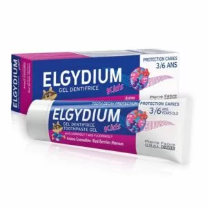 Pasta dla dzieci (3-6 lat) o smaku malinowo-truskawkowym Elgydium Kids 50 ml