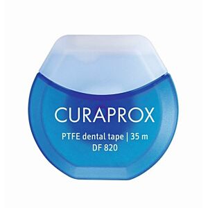 Taśma dentystyczna z chlorheksydyną Curaprox DF 820 PTFE Floss Tape 35m