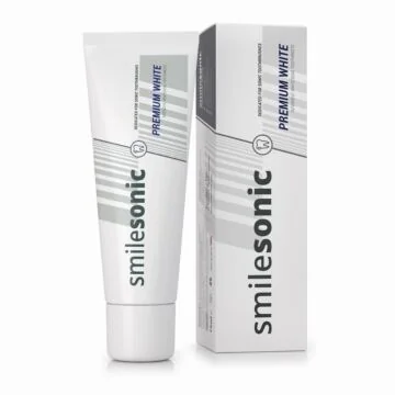 Smilesonic Premium White – pasta intensywnie wybielająca przeznaczona do szczoteczek sonicznych 75 ml