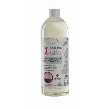 Alfa SCALING - profilaktyczny płyn do płukania jamy ustnej po skalingu lub kiretażu 500 ml