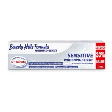 Pasta na nadwrażliwość zębów Beverly Hills Formula Natural White Sensitive Whitening 75ml