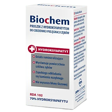 BIOCHEM 10g – remineralizujący, odbudowujący proszek z hydroksyapatytem do użytku codziennego