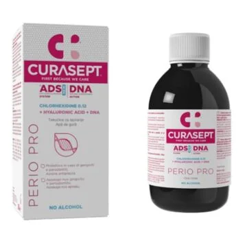 CURASEPT ADS Perio - Bezalkoholowy płyn z chlorheksydyną 0,12% i kwasem hialuronowym 200ml