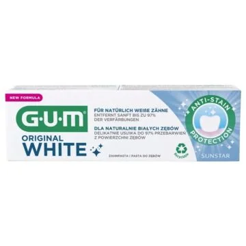 Wybielająca pasta do zębów z krzemionkowymi mikroperełkami GUM Butler OriginalWhite