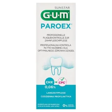  Płyn do codziennego stosowania z chlorheksydyną Gum Butler ParoeX 0,06% 500ml