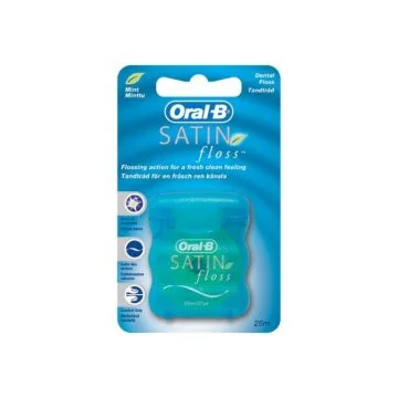 Nić dentystyczna miętowa Oral-B Satin Floss 25 m