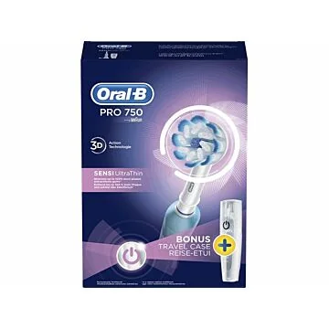Szczoteczka elektryczna ORAL-B Braun Pro 750 Sensi UltraThin z etui
