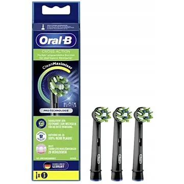 Oral-B Cross Action Clean Maximiser –  końcówki do szczoteczki elektrycznej 3 szt.