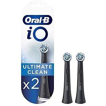 Oral-B iO Ultimate Clean Black – czarne końcówki do szczoteczki elektrycznej 2 szt.