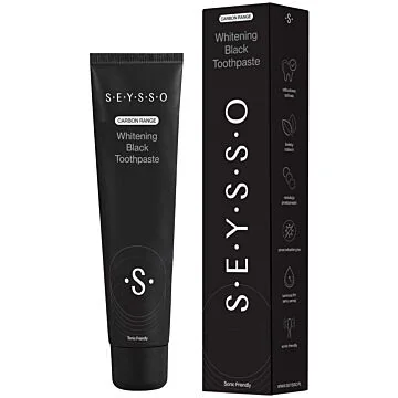 SEYSSO Carbon Black - pasta do szczoteczek sonicznych z wybielającym węglem aktywnym 75 ml