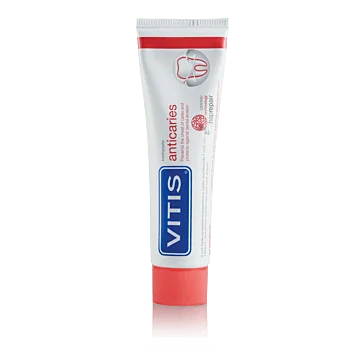 Vitis Anticaries 100 ml – przeciwpróchnicza pasta do zębów, zapobiegająca erozji szkliwa