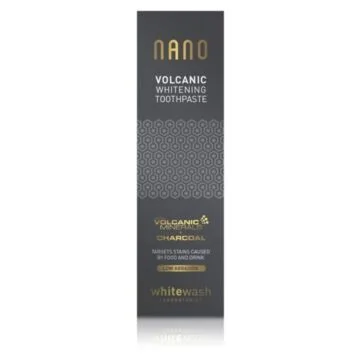 Whitewash Nano Volcanic Whitening – wybielająca pasta do zębów z węglem aktywnym i wulkanicznymi minerałami – 75 ml