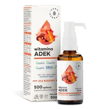 Aura Herbals Witamina ADEK z MCT dla rodziny – krople 50 ml