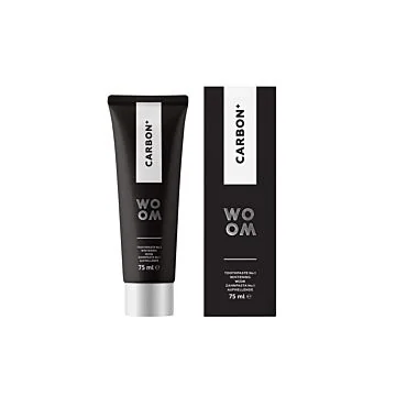 WOOM Carbon+ 75 ml – wybielająca pasta do zębów z węglem aktywnym