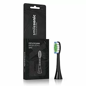 Końcówki ortodontyczne Smilesonic UP/EX/GO OrthoClean 2 szt. – czarne