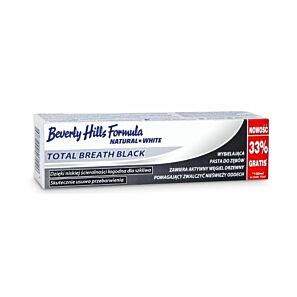 Pasta do zębów Beverly Hills Natural White Total Breath Black