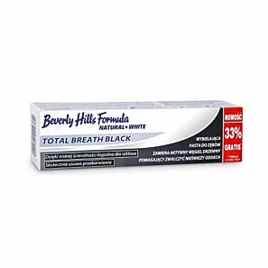 Pasta do zębów Beverly Hills Natural White Total Breath Black