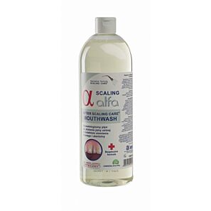 Alfa SCALING - profilaktyczny płyn do płukania jamy ustnej po skalingu lub kiretażu 500 ml