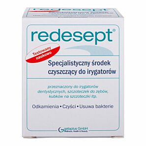 Profesjonalny preparat do czyszczenia i odkamieniania irygatorów – REDESEPT