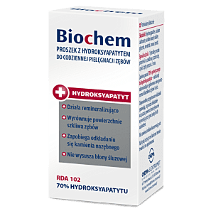 BIOCHEM 10g – remineralizujący, odbudowujący proszek z hydroksyapatytem do użytku codziennego