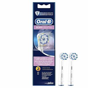 Braun Oral-B EB60-2 Sensi Ultrathin 2 szt. – końcówki do szczoteczki elektrycznej o bardzo miękkim włosiu