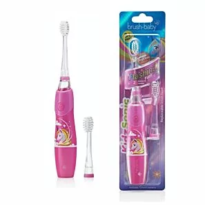 BRUSH-BABY KidzSonic Unicorn 3+ - szczoteczka soniczna dla dzieci z motywem jednorożca