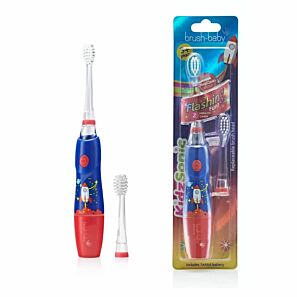 BRUSH-BABY KidzSonic Rocket 3+ - szczoteczka soniczna dla dzieci z motywem rakiety