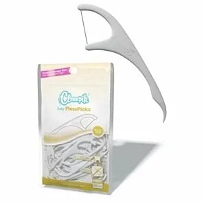 Cleanpik Easy Flosspicks 50 szt. – wygodne niciowykałaczki (flossery) z ergonomicznym uchwytem